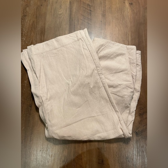 Long buttoned beige linen skirt - Picture 4 of 6